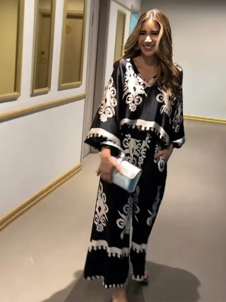MILANI – ENSEMBLE PANTALONS À IMPRIMÉ IRRÉGULIER