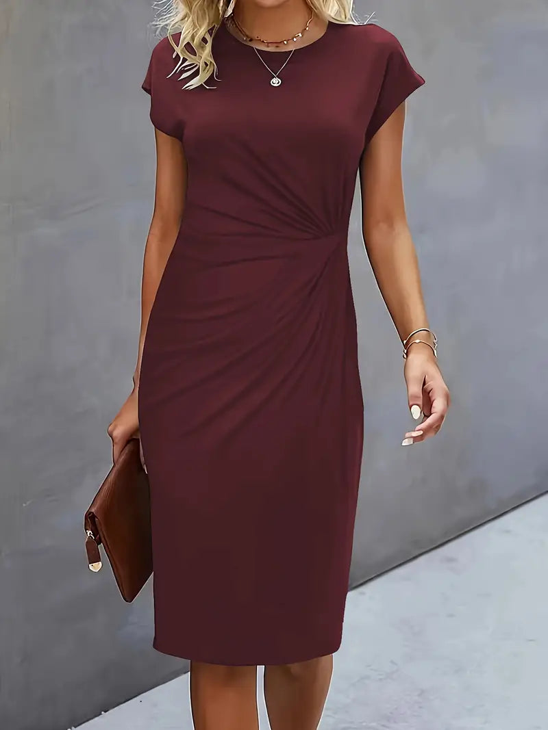 Reilly – Robes midi femme avec nœud devant