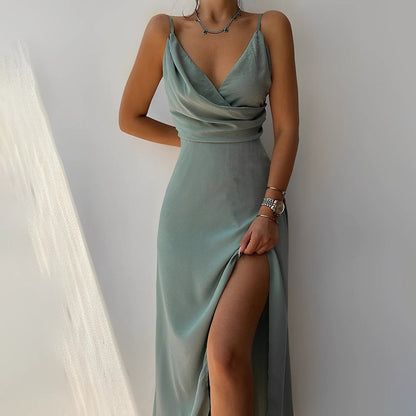 Valeria – Élégant Robe de Soirée en Satin