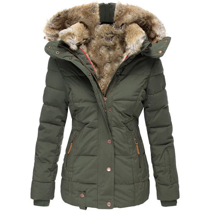 Grace - Veste en Cuir Chaude et Confortable pour l'Hiver