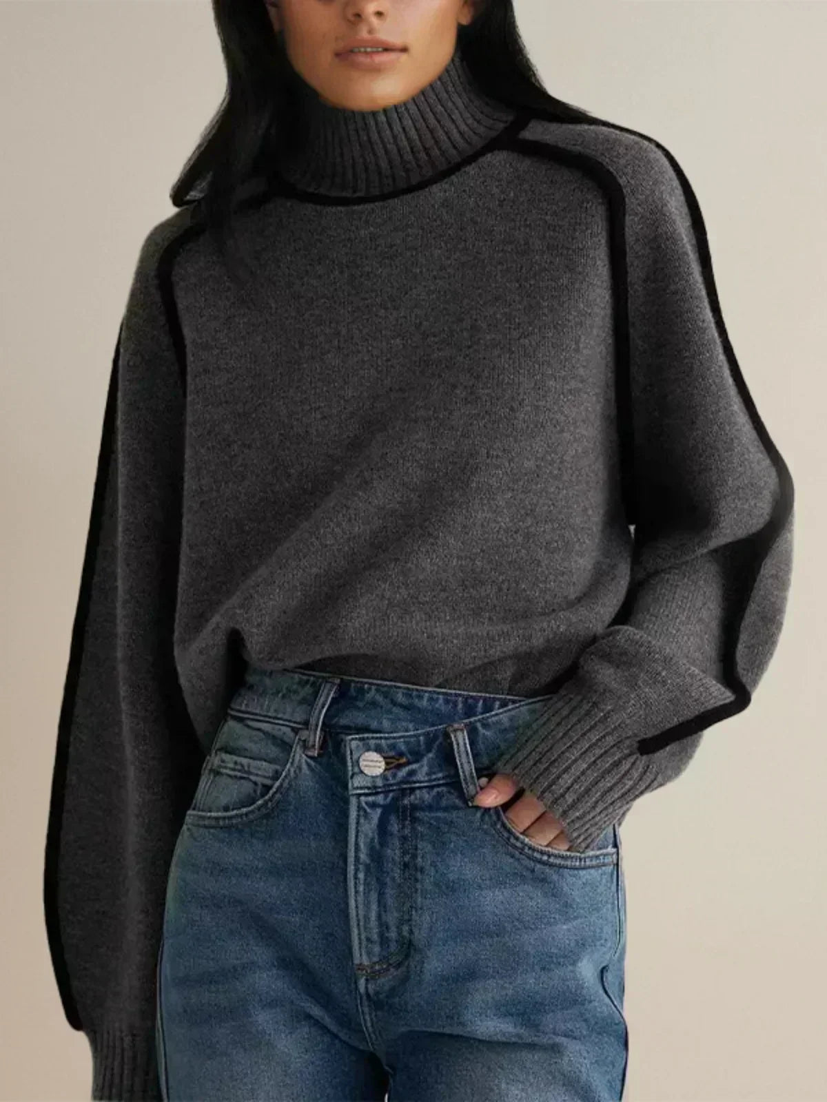 Donna | Pull élégant à col roulé