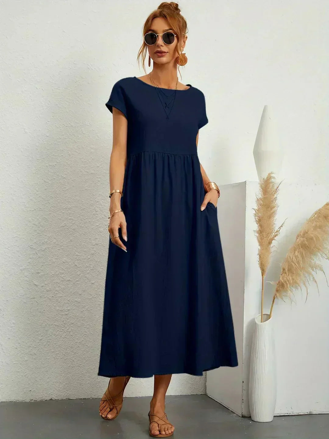 Ursina™ | Robe Midi Fluide.