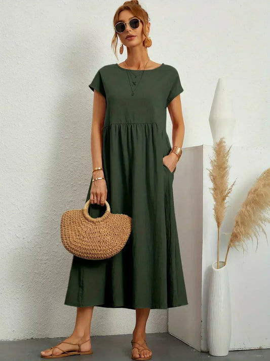 Clémence | Robe d'été Chic pour femme | Midi