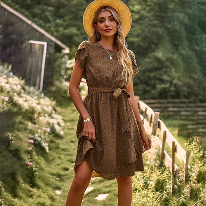 Aurellia - Robe fleurie confortable pour femmes