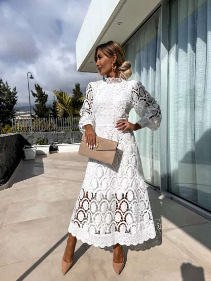 Lillian - Robe en Dentelle Romantique