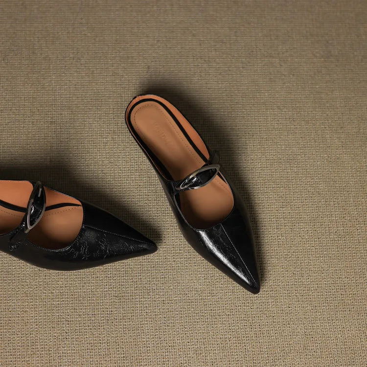 Wilda – Mules in Pelle Naturale