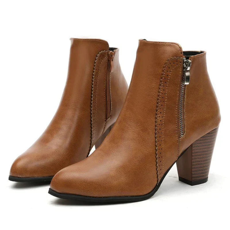 Bottes à Talons Chunky Rétro