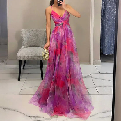 Eva | Robe longue florale qui met en valeur