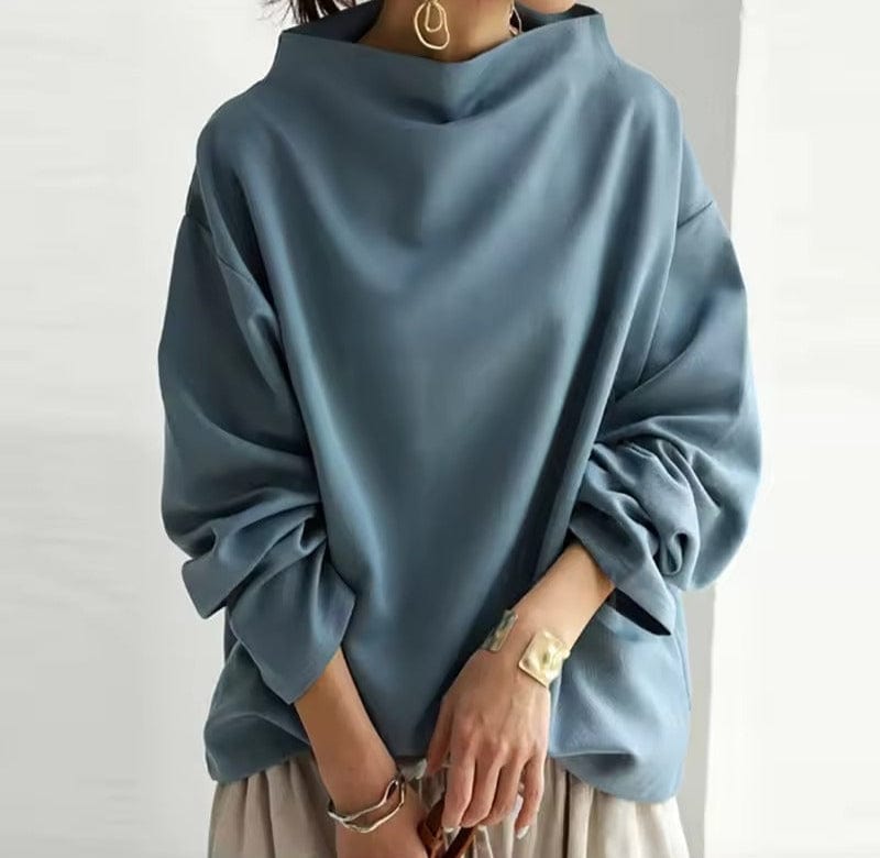 Elly | Haut en tricot doux à col montant