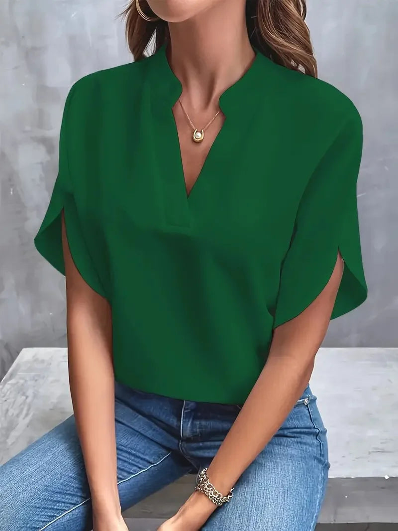 Bettina | Blouse fluide à décolleté en V élégant