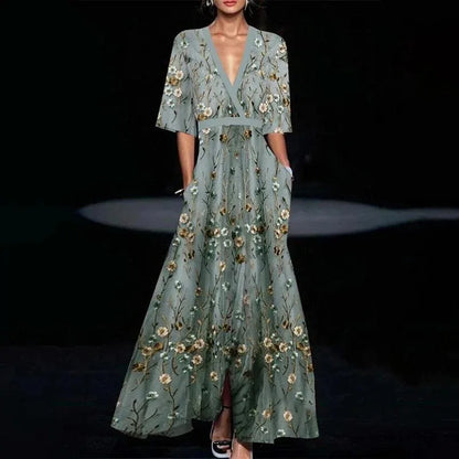 Ruby - Robe Élégante avec Motif Floral