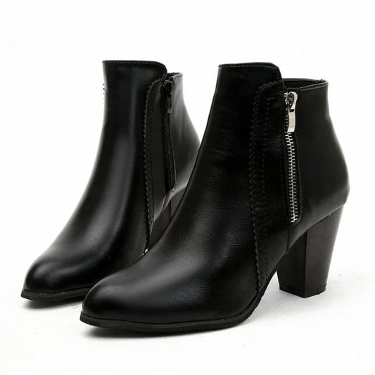 Bottes à Talons Chunky Rétro