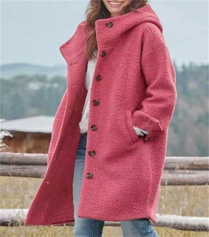 Aria™ - Élégant Manteau Long en Laine Chaude