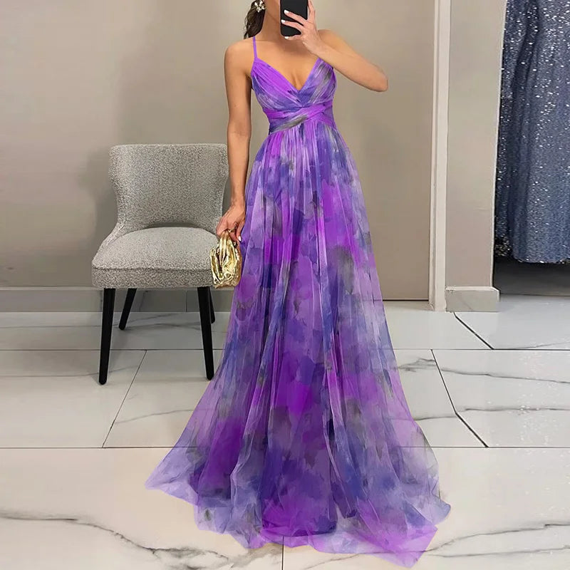 Jennifer | Robe Maxi Fleurie Élégante