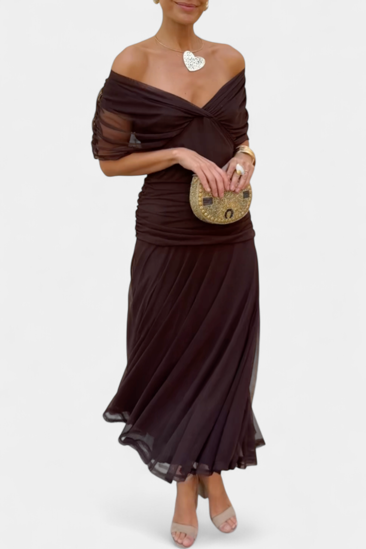 Florendra™ | Robe Longue Fleurie à Col V