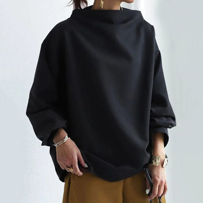 Elly | Haut en tricot doux à col montant