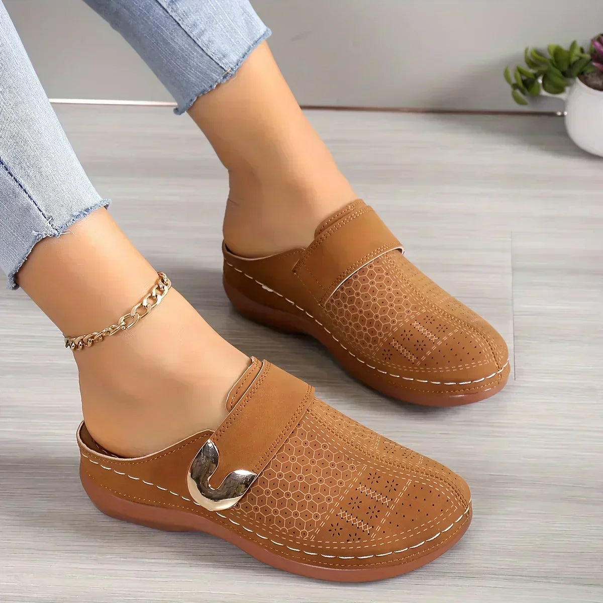 Caprielle™ Sandales à semelles compensées chic