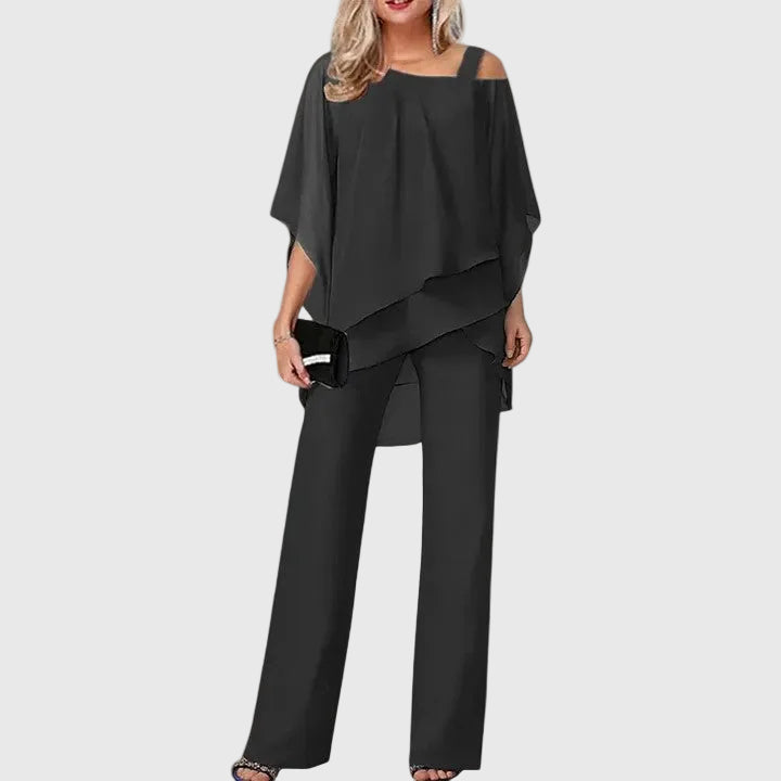 Sérénité | Ensemble Pantalon Élégant en Deux Pièces