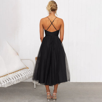 Roseanne – Robe maxi longue sans bretelles en maille