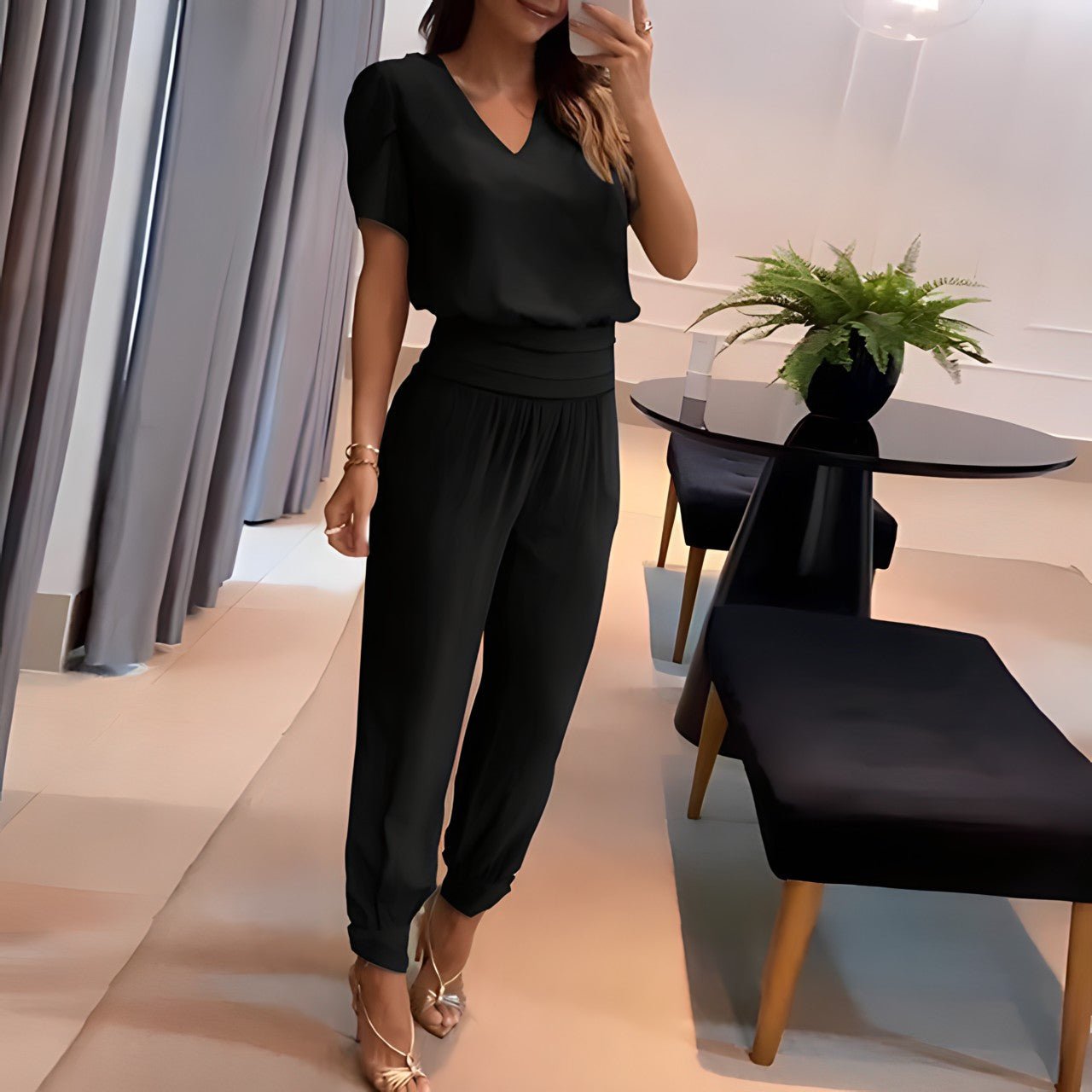 Kenzie – Ensemble Tendance avec Blouse et Pantalon