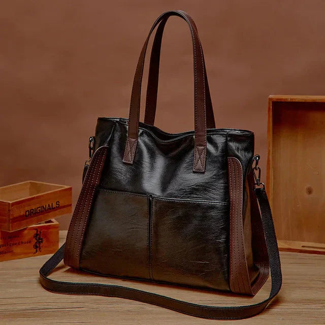 Sac en Cuir Classique Indigo