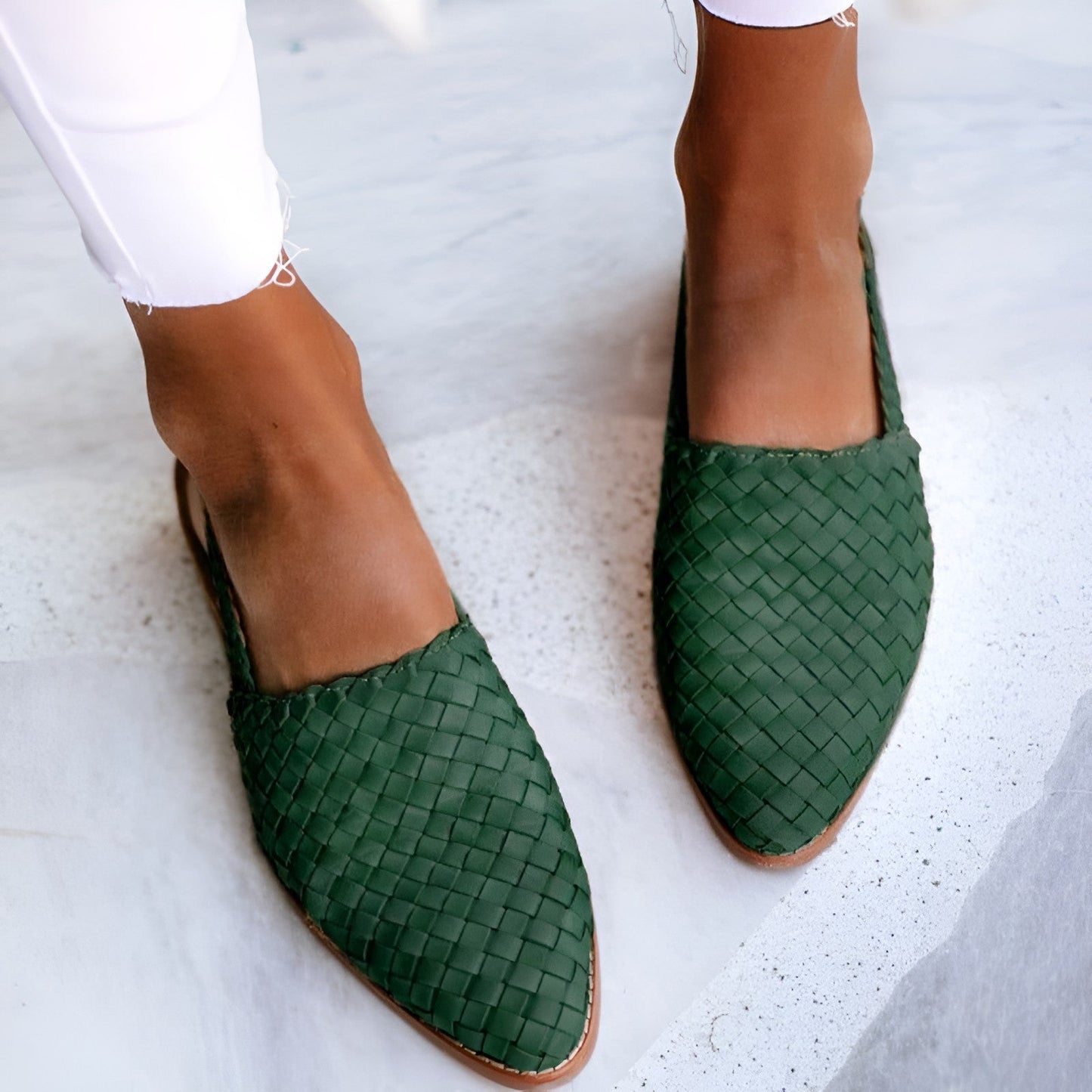 Whisper - Sandales en cuir tressé pour femmes élégantes