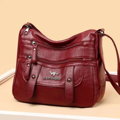 Wren | Sac en PU Cuir Rétro Multi-Poches Élégant