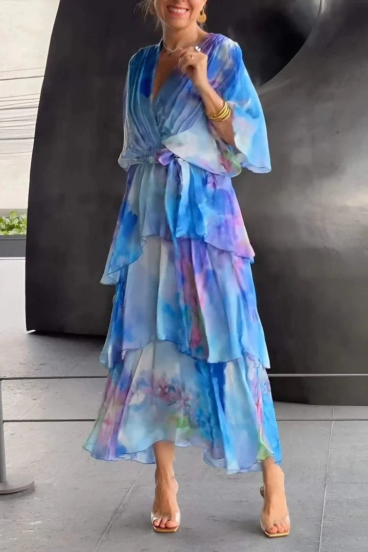 Cassia – Robe fluide en chiffon pour femme