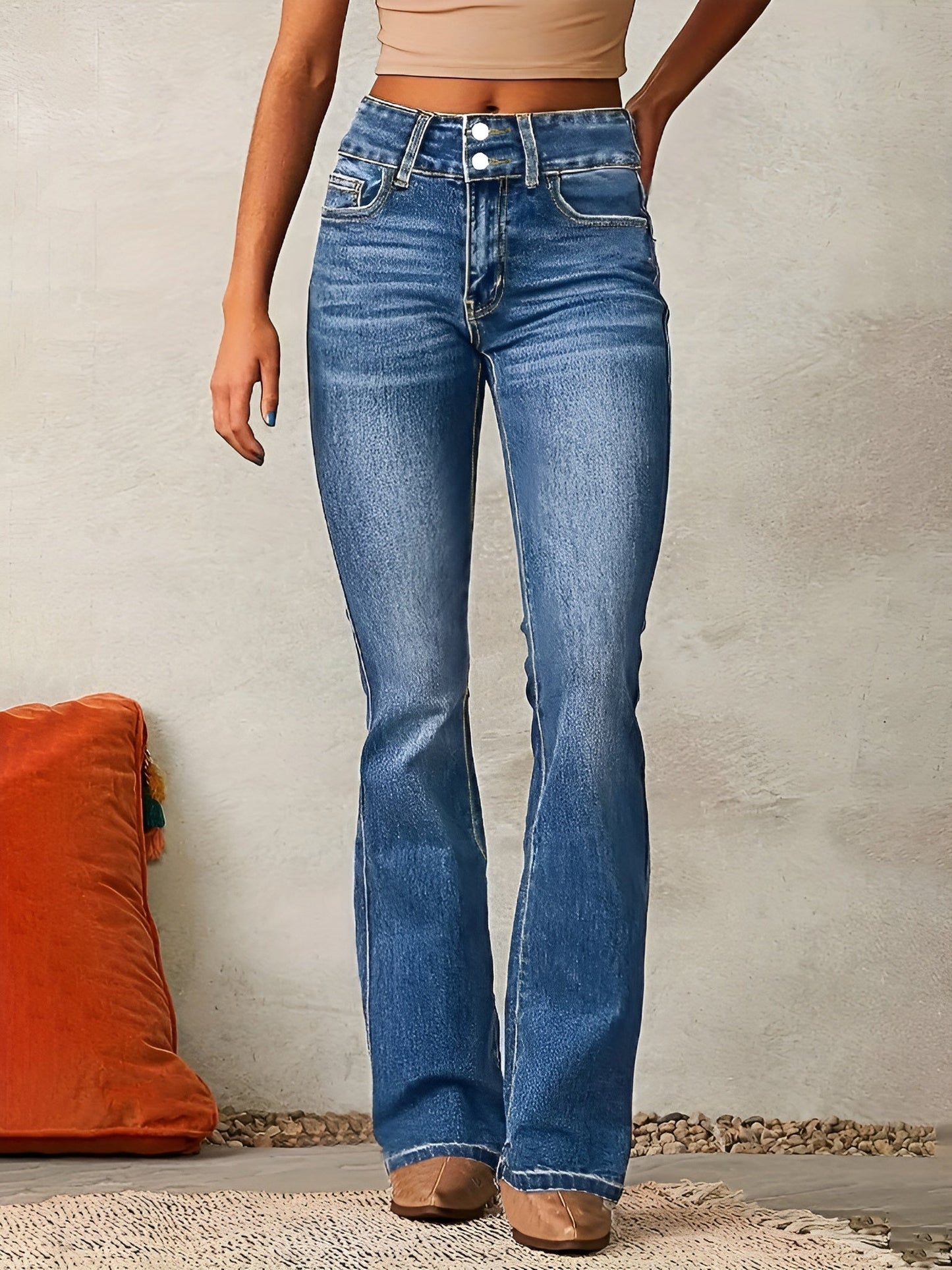 Alana - Jeans Évasés Confortables