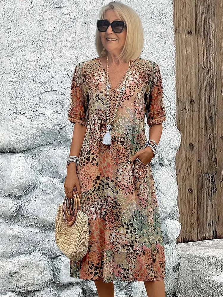 Skye - Robe d'été à décolleté en V