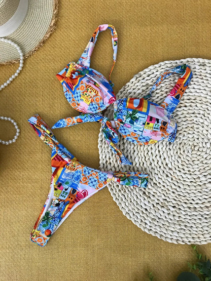 SoSoof - Bikini brésilien avec imprimé