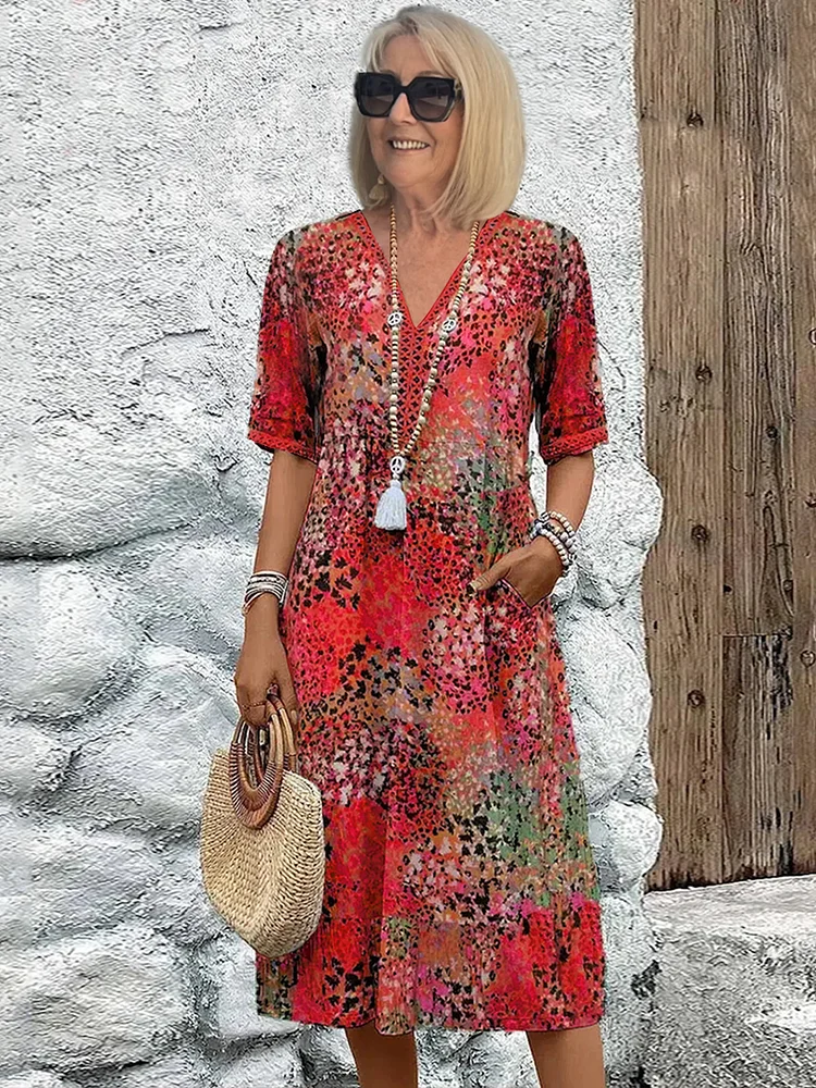 Layla™ - Robe Midi Vibrante
