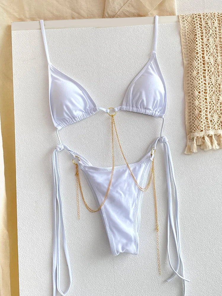 SoSoof - Bikini brésilien avec chaîne