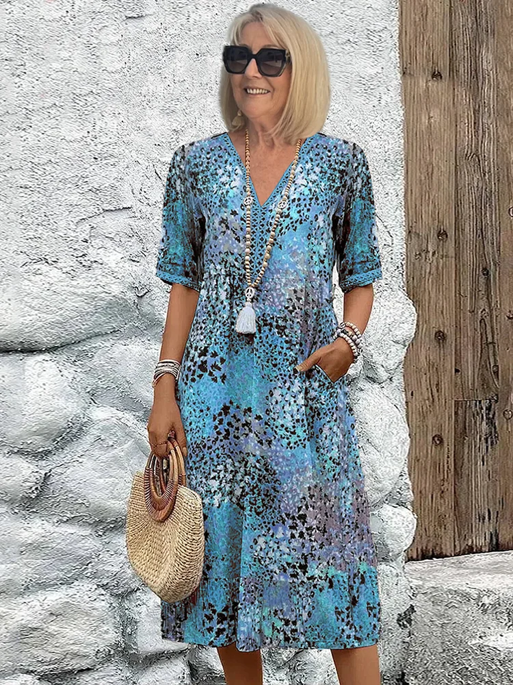 Skye - Robe d'été à décolleté en V