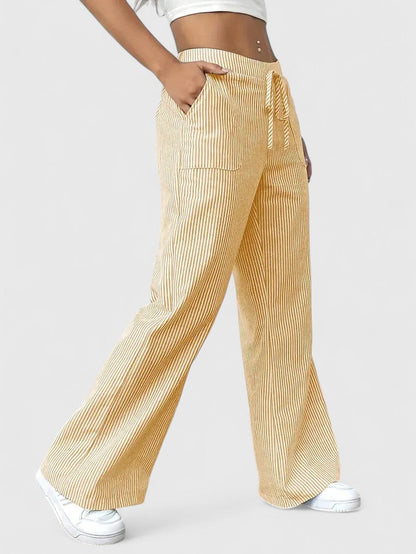 Dominique - Pantalon Large Élégant