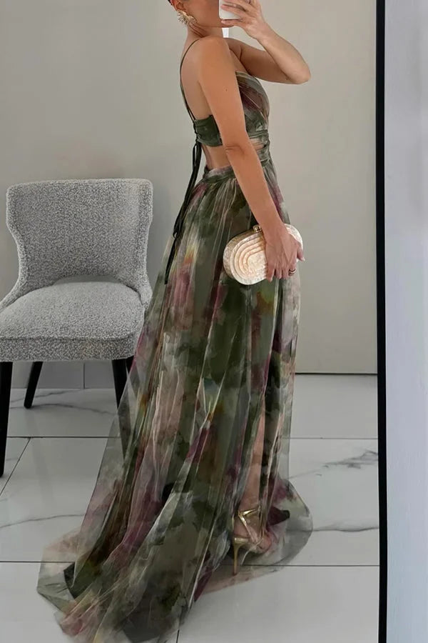 Brienne - Robe Maxi Femme, Élégante & Stratifiée