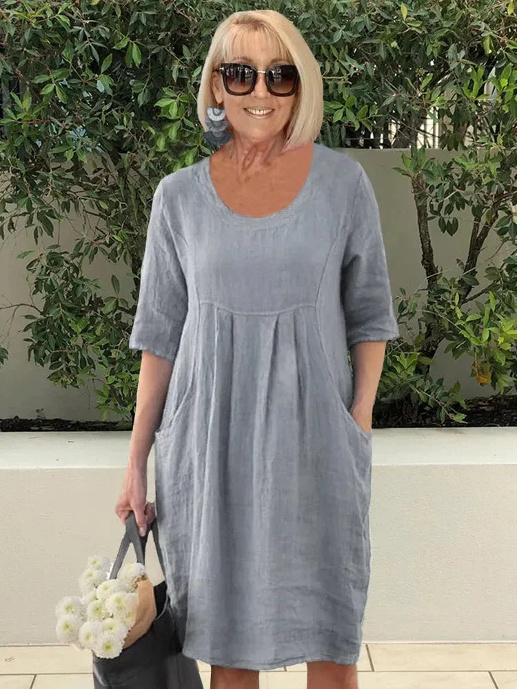 Renée | Robe Midi avec Poches