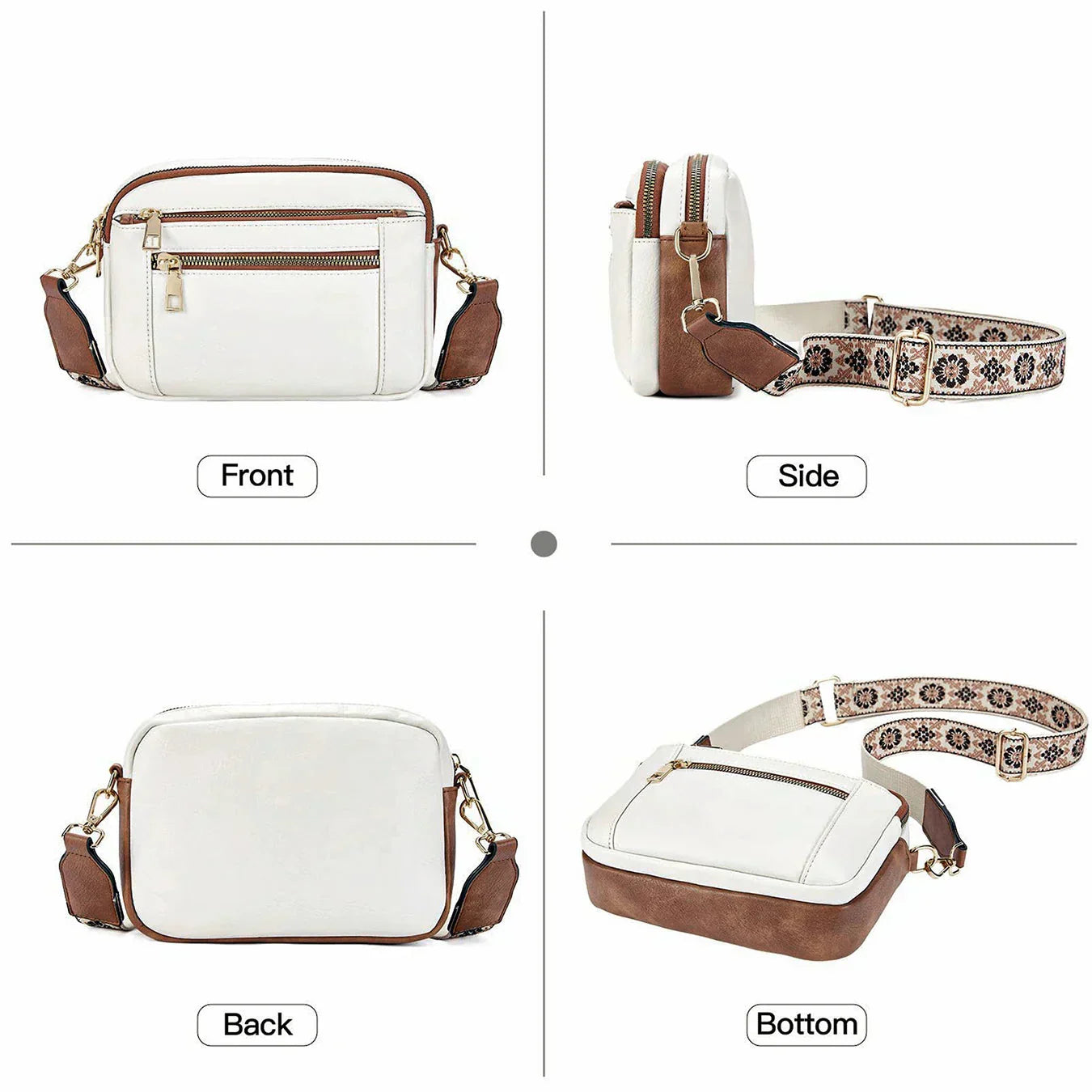 Sac Nylah Crossbody avec Sangles Colorées