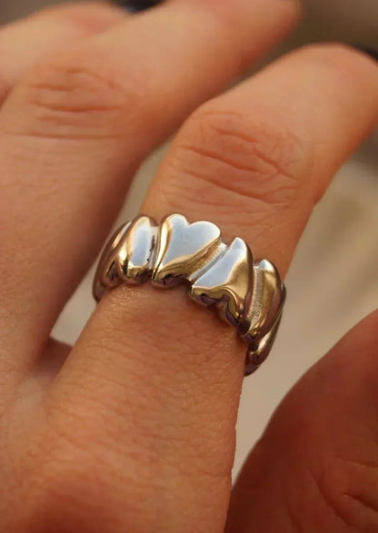 Hazel | Bague Cœur Enveloppante