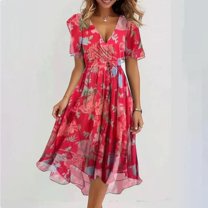 Margaretha - Robe d'été sexy avec décolleté en V