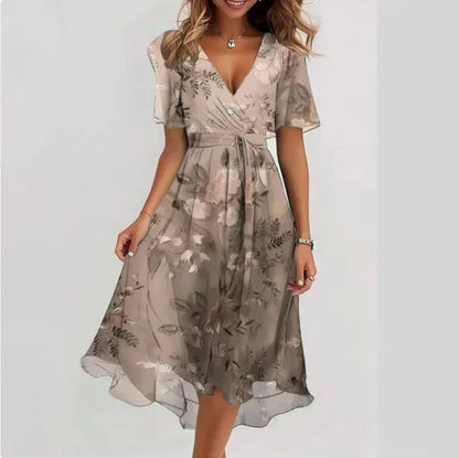 Annegret - Robe Femme Décolleté en V