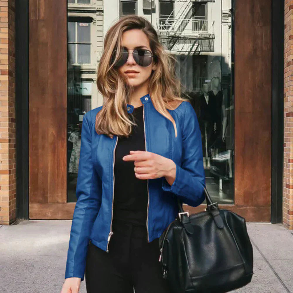 Sophia - Veste en Cuir Italienne