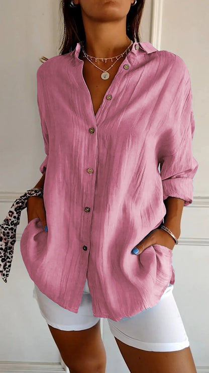 Sasha™ | Chemise Plissée Élégante
