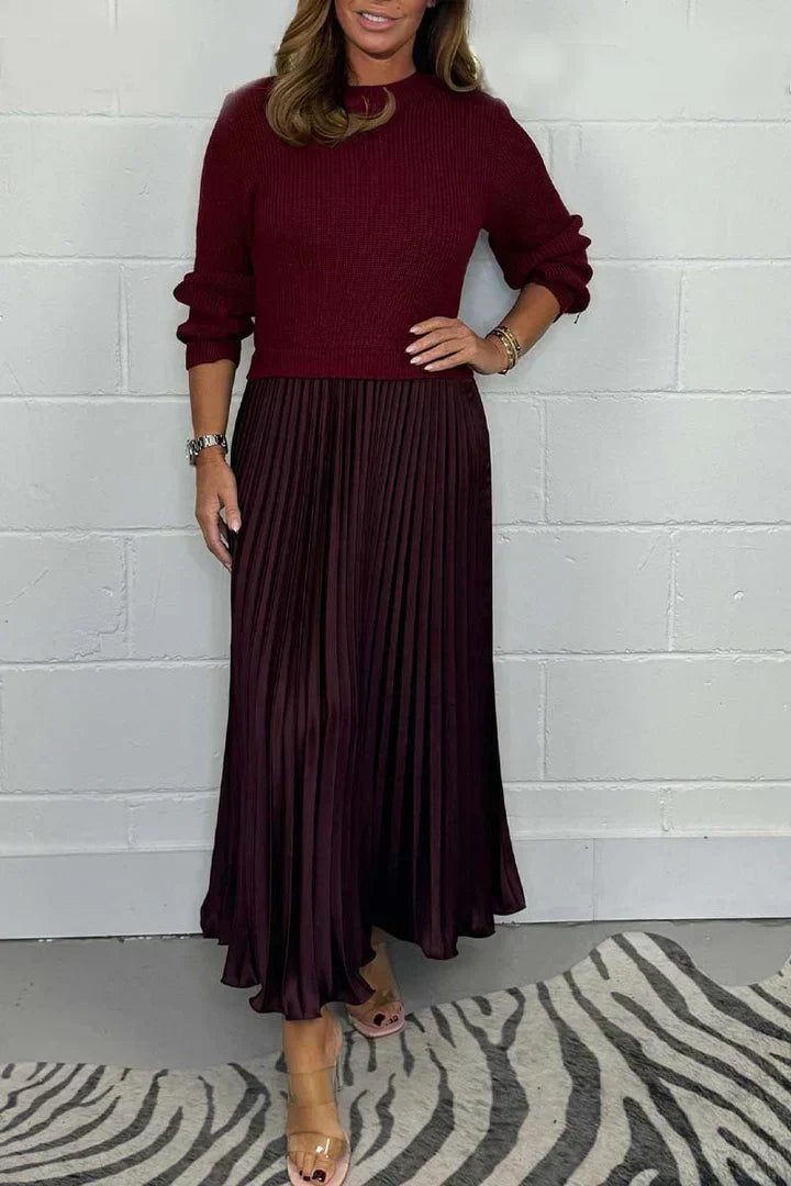 Claire | Élégant Robe Pull 2-en-1