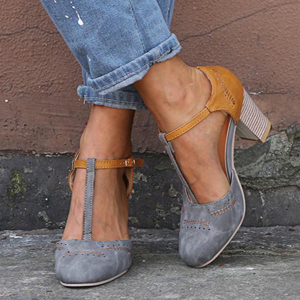 Clarina - Scarpe con tacco a blocco eleganti
