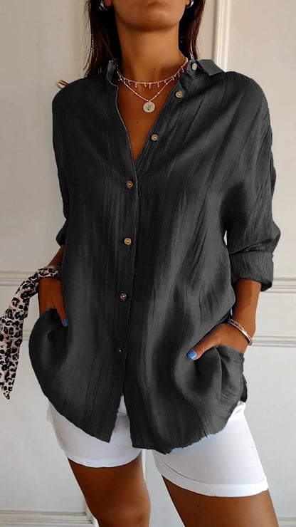 Sasha - Chemise Élégante avec Style Plissé