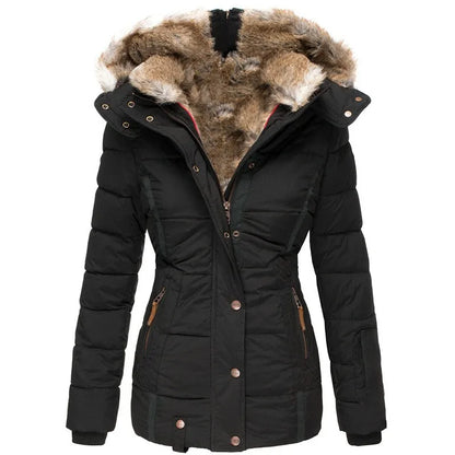 Grace - Veste en Cuir Chaude et Confortable pour l'Hiver