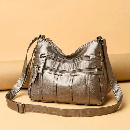 Oriana | Sac à Poche Multi-Couche en Cuir PU de Luxe