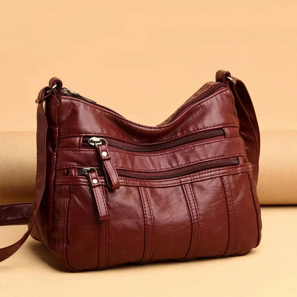 Sac à Bandoulière en Cuir Souple Nina