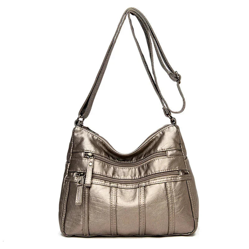 Sac à Bandoulière en Cuir Souple Nina